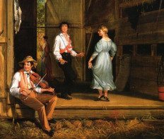 William Sidney Mount American painter, 1807-1868, Dancing on the Barn Floor 1831 | WriterMariecor.com
